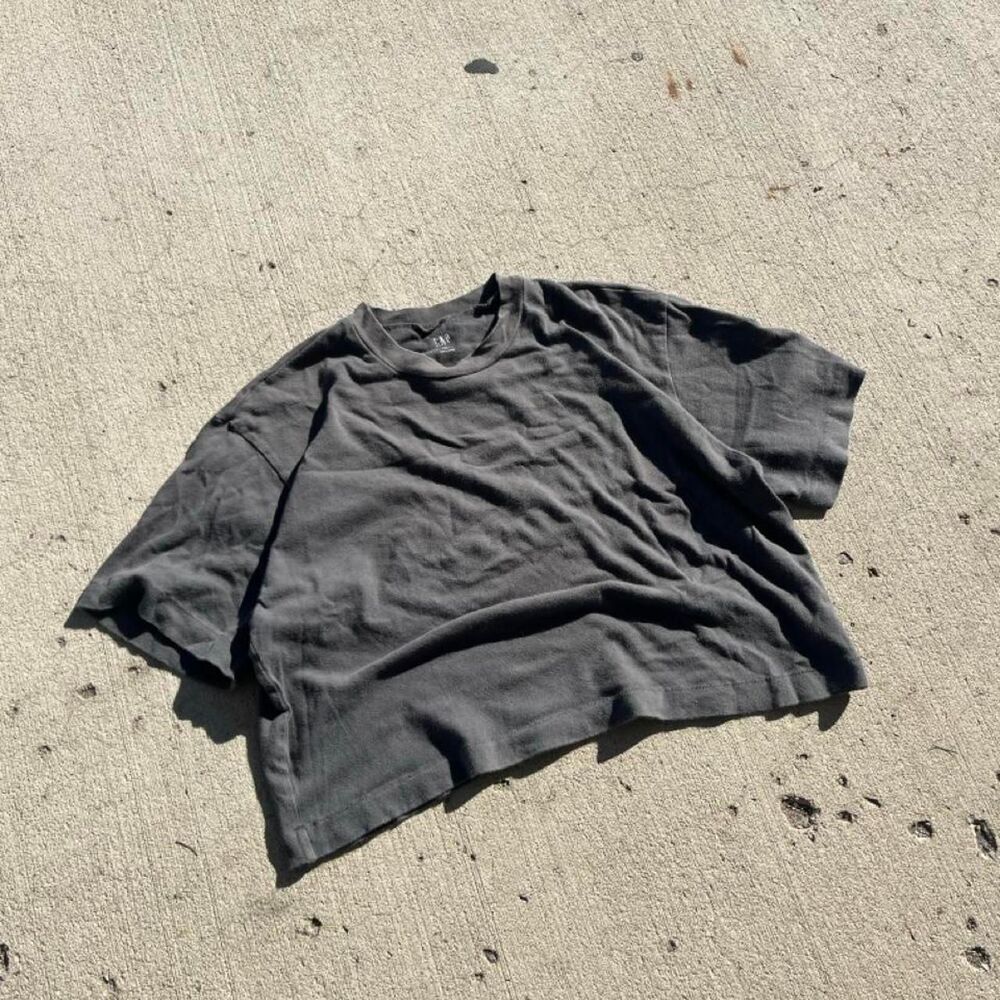 Gap Cropped Streetwear Y2K Blank Essential Tee Shirt